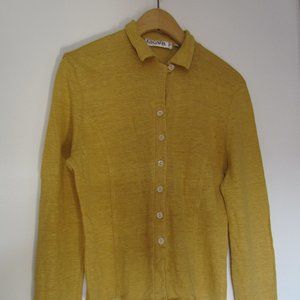 vintage escada button up sweater/top/blouse